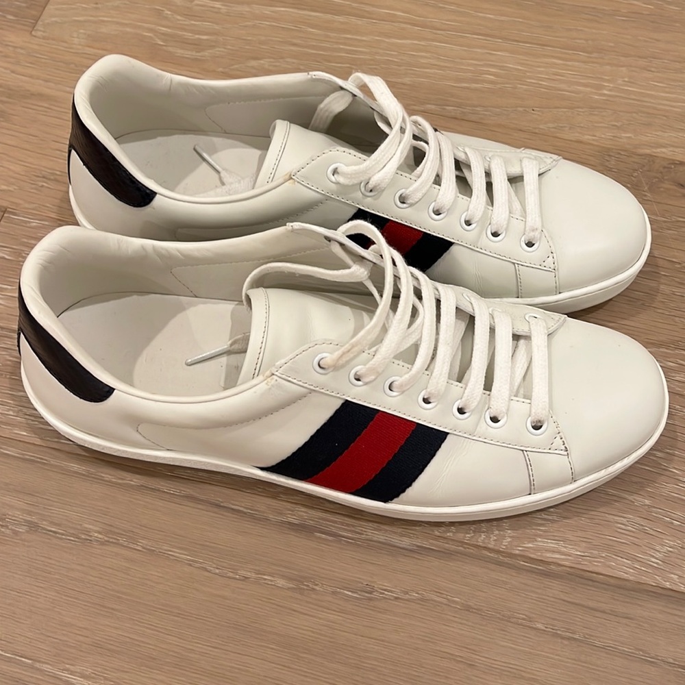 Gucci Mens Ace White Sneaker